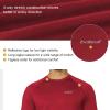 imagebaleaf Mens Long Sleeve Running Shirts Quick Dry Workout Shirts Athletic TShirts Lightweight Soft Fishing Tee TopsA005 Dark Red