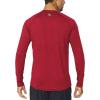 imagebaleaf Mens Long Sleeve Running Shirts Quick Dry Workout Shirts Athletic TShirts Lightweight Soft Fishing Tee TopsA005 Dark Red