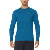 imagebaleaf Mens Long Sleeve Running Shirts Quick Dry Workout Shirts Athletic TShirts Lightweight Soft Fishing Tee TopsA006 Blue