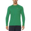 imagebaleaf Mens Long Sleeve Running Shirts Quick Dry Workout Shirts Athletic TShirts Lightweight Soft Fishing Tee TopsA008 Forest Green
