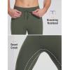 imagebaleaf Mens Thermal Running Tights Winter Cycling Pants Fleece Lined Compression Leggings Zipper Pockets Cold Weather GearArmy Green