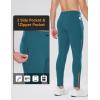 imagebaleaf Mens Thermal Running Tights Winter Cycling Pants Fleece Lined Compression Leggings Zipper Pockets Cold Weather GearBlue