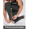 imagebaleaf Mens Thermal Running Tights Winter Cycling Pants Fleece Lined Compression Leggings Zipper Pockets Cold Weather GearDark Gray