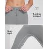 imagebaleaf Mens Thermal Running Tights Winter Cycling Pants Fleece Lined Compression Leggings Zipper Pockets Cold Weather GearGray