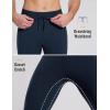 imagebaleaf Mens Thermal Running Tights Winter Cycling Pants Fleece Lined Compression Leggings Zipper Pockets Cold Weather GearNavy