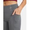 imagebaleaf Womens 12quot Bermuda Shorts Long Shorts Knee Length Running Walking Workout Athletic Stretch PocketsGray