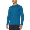 imagebaleaf Mens Long Sleeve Running Shirts Quick Dry Workout Shirts Athletic TShirts Lightweight Soft Fishing Tee TopsA006 Blue