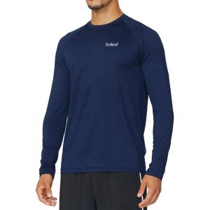 imagebaleaf Mens Long Sleeve Running Shirts Quick Dry Workout Shirts Athletic TShirts Lightweight Soft Fishing Tee TopsA004 Navy