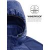 imagebaleaf Mens Running Jacket Lightweight Thumble Hole Warm Up Puffer Jacket Hybrid Thermal Coat Insulated Hiking GolfBlue