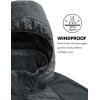 imagebaleaf Mens Running Jacket Lightweight Thumble Hole Warm Up Puffer Jacket Hybrid Thermal Coat Insulated Hiking GolfDark Grey