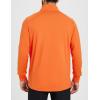 imagebaleaf Mens Running Jacket Lightweight Thumble Hole Warm Up Puffer Jacket Hybrid Thermal Coat Insulated Hiking GolfMetric Orange
