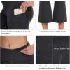 imagebaleaf Women Flare Capri Leggings with Pockets Yoga Pants Bootcut Casual Cotton Work Summer LoungeCharcoal