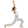 imagebaleaf Women Flare Capri Leggings with Pockets Yoga Pants Bootcut Casual Cotton Work Summer LoungeLight Grey