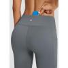 imagebaleaf Women Flare Capri Leggings with Pockets Yoga Pants Bootcut Casual Cotton Work Summer LoungeV Waistdark Grey