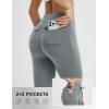 imagebaleaf Womens Cargo Leggings with Pockets Drawstring Tummy Control Scrunch Butt 78 Ankle Petite Yoga Pants RunningGrey