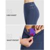 imagebaleaf Womens Cotton Flare Yoga Pants High Waisted Bootcut Bell Bottom Leggings Dressy Work Office TrousersNavy