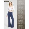 imagebaleaf Womens Cotton Flare Yoga Pants High Waisted Bootcut Bell Bottom Leggings Dressy Work Office TrousersNavy