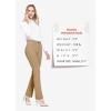 imagebaleaf Womens Dress Pants 29quot31quot Yoga Work Pants Straight LegBootcut Pull On Slacks Business Casual Office PocketsCoco Creme