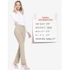 imagebaleaf Womens Dress Pants 29quot31quot Yoga Work Pants Straight LegBootcut Pull On Slacks Business Casual Office PocketsKhaki