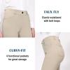 imagebaleaf Womens Dress Pants 29quot31quot Yoga Work Pants Straight LegBootcut Pull On Slacks Business Casual Office PocketsKhaki