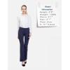 imagebaleaf Womens Dress Pants 29quot31quot Yoga Work Pants Straight LegBootcut Pull On Slacks Business Casual Office PocketsNavy Blue