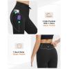 imagebaleaf Womens Flare Leggings with Zipper Pockets Drawstring Flared Yoga Pants Bell Bottom Leggings Tummy ControlBlack