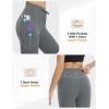 imagebaleaf Womens Flare Leggings with Zipper Pockets Drawstring Flared Yoga Pants Bell Bottom Leggings Tummy ControlDark Grey