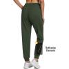 imagebaleaf Womens Fleece Lined Pants Joggers WaterResistant Zipper Pocket Thermal Sweatpants Winter Running Hiking Jogging01army Green