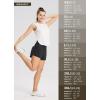 imagebaleaf Womens High Waist Running Shorts 25quot Athletic Workout Quick Dry Lightweight Sport Gym Shorts with Pockets SummerBlack