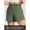 imagebaleaf Womens High Waist Running Shorts 25quot Athletic Workout Quick Dry Lightweight Sport Gym Shorts with Pockets SummerGreen