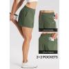 imagebaleaf Womens High Waist Running Shorts 25quot Athletic Workout Quick Dry Lightweight Sport Gym Shorts with Pockets SummerGreen