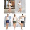 imagebaleaf Womens High Waist Running Shorts 25quot Athletic Workout Quick Dry Lightweight Sport Gym Shorts with Pockets SummerGrey