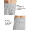 imagebaleaf Womens High Waist Running Shorts 25quot Athletic Workout Quick Dry Lightweight Sport Gym Shorts with Pockets SummerGrey