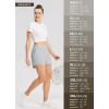 imagebaleaf Womens High Waist Running Shorts 25quot Athletic Workout Quick Dry Lightweight Sport Gym Shorts with Pockets SummerGrey