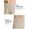 imagebaleaf Womens High Waist Running Shorts 25quot Athletic Workout Quick Dry Lightweight Sport Gym Shorts with Pockets SummerKakhi