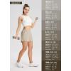 imagebaleaf Womens High Waist Running Shorts 25quot Athletic Workout Quick Dry Lightweight Sport Gym Shorts with Pockets SummerKakhi