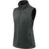 imagebaleaf Womens Lightweight Vest Softshell Sleeveless Jacket Windproof Stand Collar with Zipper Pockets Running Hiking GolfGray