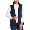 imagebaleaf Womens Lightweight Vest Softshell Sleeveless Jacket Windproof Stand Collar with Zipper Pockets Running Hiking GolfNavy Blue