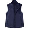 imagebaleaf Womens Lightweight Vest Softshell Sleeveless Jacket Windproof Stand Collar with Zipper Pockets Running Hiking GolfNavy Blue