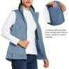 imagebaleaf Womens Lightweight Vest Softshell Sleeveless Jacket Windproof Stand Collar with Zipper Pockets Running Hiking GolfRiviera