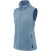 imagebaleaf Womens Lightweight Vest Softshell Sleeveless Jacket Windproof Stand Collar with Zipper Pockets Running Hiking GolfRiviera