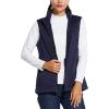 imagebaleaf Womens Lightweight Vest Softshell Sleeveless Jacket Windproof Stand Collar with Zipper Pockets Running Hiking GolfRouge