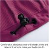 imagebaleaf Womens Lightweight Vest Softshell Sleeveless Jacket Windproof Stand Collar with Zipper Pockets Running Hiking GolfRouge