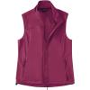 imagebaleaf Womens Lightweight Vest Softshell Sleeveless Jacket Windproof Stand Collar with Zipper Pockets Running Hiking GolfRouge