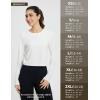 imagebaleaf Womens Long Sleeve Crop Workout Tops Soft Athletic Running Gym Shirts Casual Quick Dry TShirt with Thumb HolesWhite