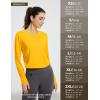 imagebaleaf Womens Long Sleeve Crop Workout Tops Soft Athletic Running Gym Shirts Casual Quick Dry TShirt with Thumb HolesYellow