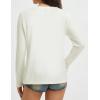 imagebaleaf Womens Long Sleeve Workout Shirts for Women Active Tops Soft Activewear Moisture Wicking Running Clothes TravelWhite
