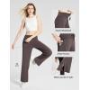 imagebaleaf Womens Loose Yoga Pants Wide Leg Athletic Pants High Waisted Casual Lounge Drawstring Sweatpants with PocketsBrown