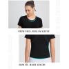 imagebaleaf Womens Short Sleeve Workout Tops Yoga Shirts Stretchy Lightweight Athletic TShirts Gym Running Sports TeeBlack