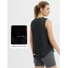 imagebaleaf Womens Sleeveless Workout Tops Athletic Racerback Tank Top High Neck Yoga Running Shirts Loose Fit Gym TennisBlack